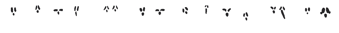 a divider depicting several cartoon ghosts in a line